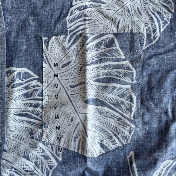 O'Neill Mens Shirt Blue Size Medium Aloha Life Short Sleeve Buttoned Relaxed Fit - Picture 4 of 6